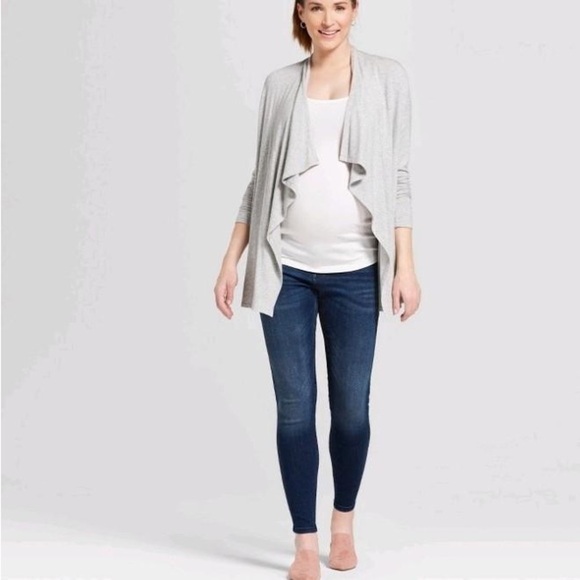 Isabel Maternity Under Belly Skinny Maternity Jeans Dark Blue Size 2 - Picture 4 of 11